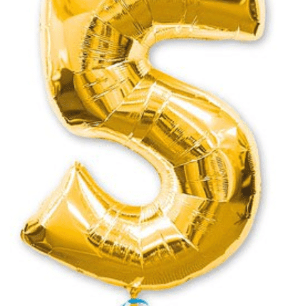 цифра 5 золото